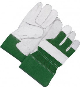 Grain Cowhide Fitter w/Safety Cuff Green - Unlined