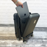 Miles  Carry-on Luggage with front zipper pocket