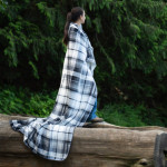 Oversized Classic Plaid Sherpa Throw